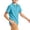 Blue -AF06, variant on Resicozy Boys' School Uniform Short Sleeve Polo Shirt, Button Closure, Comfortable & Soft Top Fluorescent Green 150