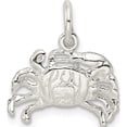 thumbnail image 4 of Sterling Silver Crab Charm (15 X 17) Made In United States qc970, 4 of 5