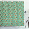 thumbnail image 1 of Ambesonne Woodland Shower Curtain, Fox and Hen Bicycle, 69"Wx70"L, Multicolor, 1 of 3