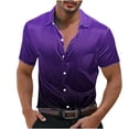 thumbnail image 2 of Mens Shirts Under $10 Mens Solid Stretch Dress Shirts Short Sleeve Button Down Shirts Formal Business Prom Party Wedding Slim Fit Shirt, 2 of 8
