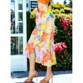 thumbnail image 4 of FALDA CORTE DE SIRENA CON VOLANTES ELEGANTE O CASUAL COLOR LILA FALDA LÁPIZ DE CINTURA ALTA UNITALLA, 4 of 5