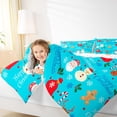 thumbnail image 4 of Homewish Cute Santa Claus Bedding Comforter Set,Happy Christmas Twin Comforter Sets,Snowman Gingerbread Man Pattern Bedding Set For Girl,Microfiber Bedroom Decor Reversible,2-Piece, 4 of 8