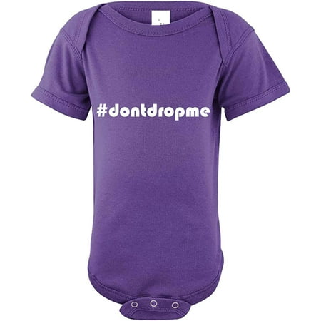 

#Dontdropme Don T Drop Me Baby Bodysuit One Piece Purple 6 Months