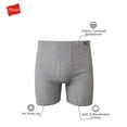 thumbnail image 5 of Hanes Mens Tagless Boxer Briefs 6 Pack, L, Assorted, 5 of 5