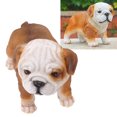 thumbnail image 3 of Statue de Chiot Bouledogue Anglais, Statue de Chiot Bouledogue Anglais Décoration de Jardin Statues de Bouledogue Résine Réaliste Statue de Bouledogue Caractéristiques de Premier Plan, 3 of 12