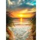 thumbnail image 1 of 5D DIY diamante pintura mar amanecer completo redondo taladro decoración Likrtyny Arte deco, 1 of 9