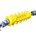 thumbnail image 2 of Flmtop Chewing Resistant Teething Molar Dog Toothbrush with Rope Interaction Pet Toy Yellow, 2 of 9