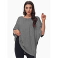 thumbnail image 3 of Women's Oversized T Shirts Summer Short Sleeve Loose Fit Casual Crewneck Plain Tops, 3 of 5