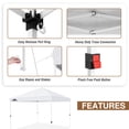 thumbnail image 6 of EAGLE PEAK 10x10 Straight Leg Canopy Outdoor Canopy Gazebo Tent,Blue, 6 of 8