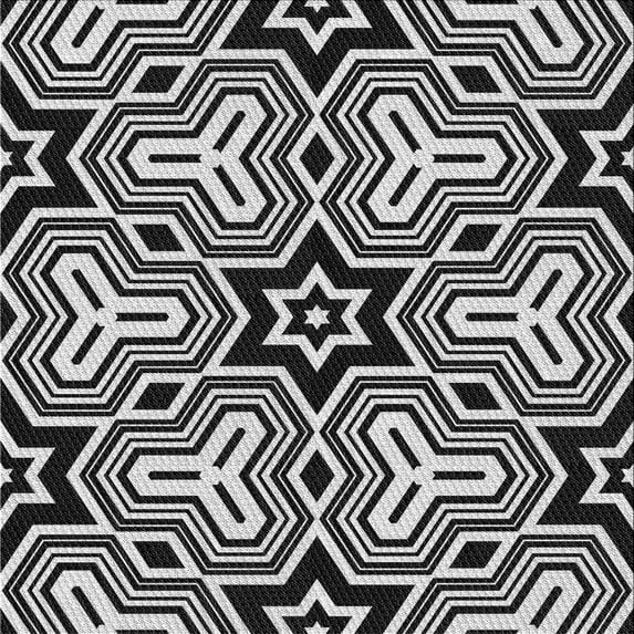 Ahgly Company Indoor Square Patterned Light Gray Novelty Area Rugs, 8' Square