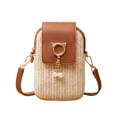 thumbnail image 2 of TanSiDing Straw Woven Crossbody Phone Bag for Women, Cute Cats Mini Purse with Adjustable Strap, Large Capacity Travel Handbag for Beach Summer Shopping Daily Use, 2 of 6