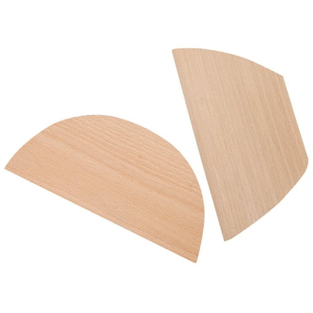 

2pcs Wooden Scraper Chopper Dough Cutter Practical Baking Tool Kitchen Gadget for Home Kitchen (Log Color Semicircle Style Tra