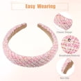 thumbnail image 4 of Diadema de Tela Unique Bargains de Estilo Retro Casual para Mujeres Color Rosa, 4 of 7