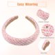 thumbnail image 4 of Diadema de Tela Unique Bargains de Estilo Retro Casual para Mujeres Color Rosa, 4 of 7