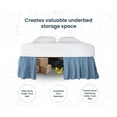 thumbnail image 3 of HNB Store Ruffled Bed Skirt Easy Fit 14" in Drop | Microfiber | Twin | Mediterranean Blue, 3 of 7