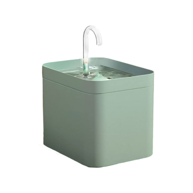 Fuente de agua inalámbrica Methold para gatos ABS gran capacidad segura y no tóxica verde