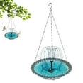 thumbnail image 1 of Solar Powered Hanging Bird Bath and Feeder Outdoor Garden Decoration with Automatic Water Circulation, 1 of 5