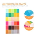 thumbnail image 4 of Phenofice 40Pcs Felt Fabric Sheets Assorted Color for Children Diy Craftwork Sewing Patchwork Rectangular Creative DIY, 4 of 8