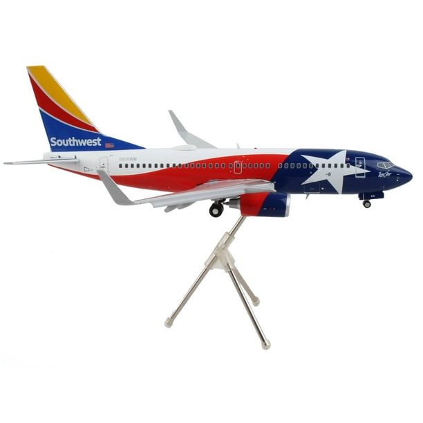 Boeing 737-700 Commercial Aircraft with Flaps Down 