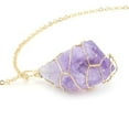 thumbnail image 4 of Lancharmed Silver Plated Best Friend Necklace Natural Stone Purple Crystal Necklace New Years Gifts, 4 of 8