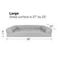thumbnail image 5 of Furhaven Cama de gel refrescante para perros grandes y medianos con refuerzos extraíbles y funda lavable, para perros de hasta 55 libras - Sofá acolchado - Gris plateado, grande, 5 of 5