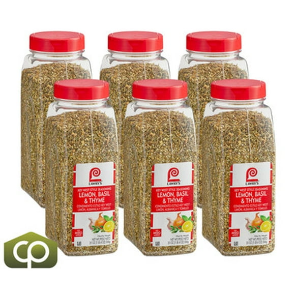Lawry's Fresh Lemon, Basil, and Thyme Key West-Style Seasoning, 20 oz. - 6/Case