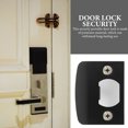 thumbnail image 4 of BESTYASH 4 Sets Oversize Deadbolt Strike Plate Black Stainless Steel Smooth Insertion Home Improvement, 4 of 7