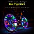 thumbnail image 6 of Yescom Bright LED Bike Wheel Light Auto Open and Close Bicycle Wheel Spoke Light String Colorful, 6 of 7