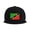 Black, variant on Snapback Hat St Kitts And Nevis Large Flag Adjustable Flat Bill Brim Hat for Men Women Casual Wear Black