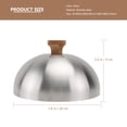 thumbnail image 2 of Stainless Steel Bakeware Restaurant Cloche Cover Dome Plate 20cm Griddle, 2 of 6