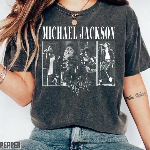 Michael Vintage Concert T-Shirt, Bad World Tour 1987 Shirt, Vintage King of Pop Concert Outfit, Retro Music Tour Tee