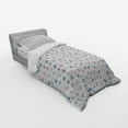 thumbnail image 3 of Ambesonne Anchor Bedding Set 4 Pcs, Marine Nautical Wheel, Queen, Blue and Red, 3 of 3