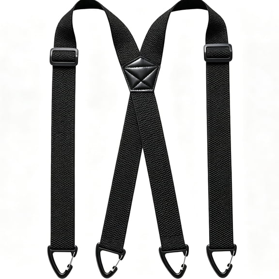 Suspenders for Men, Men's X-Back Suspenders with Hook Clips, Work Daily Wear, Adjustable 1.5 Inch, Non-Slip, Durable