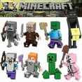 thumbnail image 1 of Pièces de Casse-Tête de Poupée Compatibles Adaptées à la Construction de Personnages Minecraft 8 Pcs, 1 of 1
