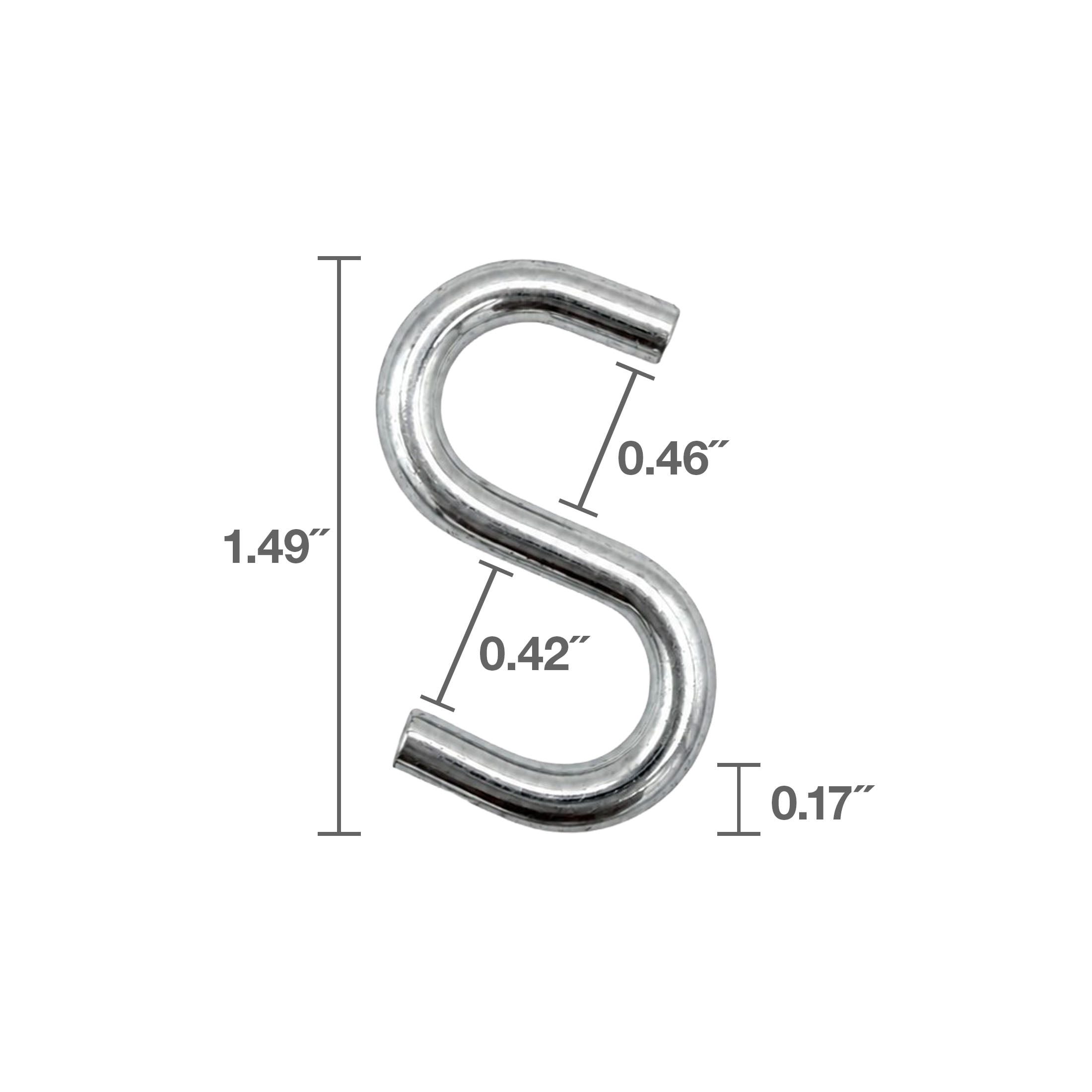 (3 pack) Peerless S-Hook Assortment Pack, 5/32, 3/32 ,1/8 inch, Zinc Plated, 4717138