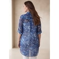 thumbnail image 2 of Jessica London Women's Plus Size Sheer Georgette Mega Tunic, 2 of 6