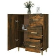 thumbnail image 2 of vidaXL Sideboard Smoked Oak 69.5x34x90 cm Engineered Wood, 2 of 5