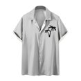 thumbnail image 1 of Camisas de Manga Larga para Hombres Blusa Cómoda de Cuello de Impresión, Camisa Casual de Poliéster para Uso Diario, de Fiesta Y de Primavera de Verano, 1 of 4