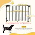 thumbnail image 3 of PawHut 29"-44" Wide Dog Gate, 29" H, Pet Gate with Auto-Close, 3 of 10