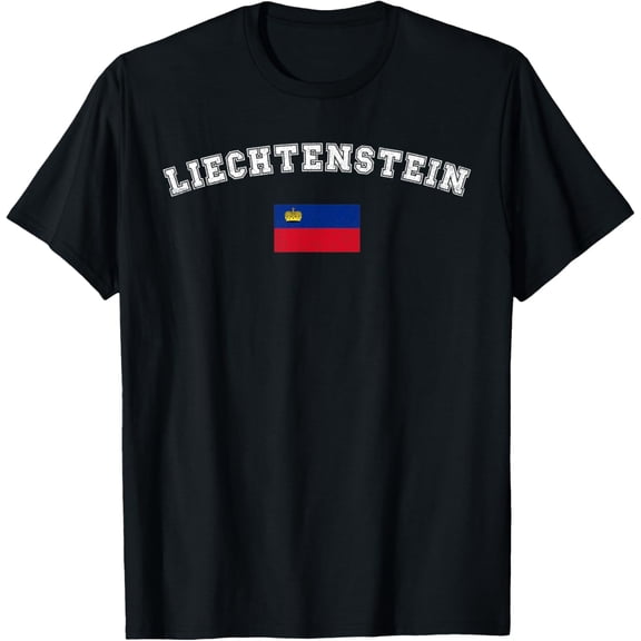 men and women can wear,Liechtenstein Flag Sport Competition Pride Vacation Souvenir T-Shirt