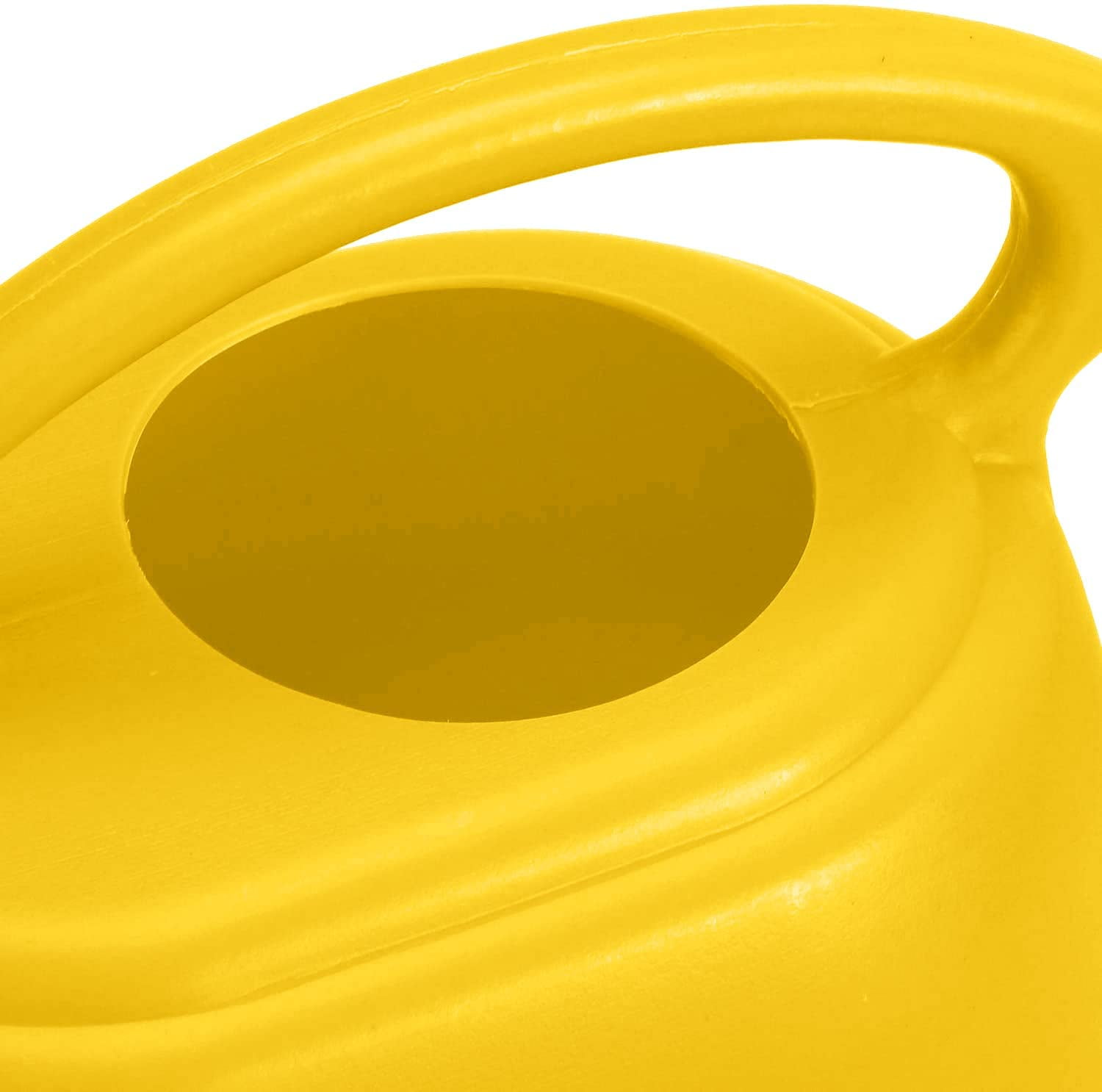 1 Gallon Large Plastic Watering Can Yellow, Durable Lightweight Plant Waterer for Indoor Houseplants Outdoor Garden Patio Use