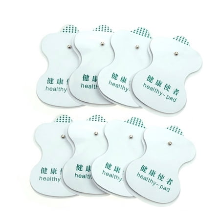 8 pcs EMS Reusable Massage Accessories for Digital Therapy Machine 3.5mm Plug Body Massager Units