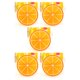 thumbnail image 1 of Monstrate Posavasos creativo con forma de fruta, almohadilla de silicona para taza, almohadilla aislante antideslizante, alfombrilla para taza, Type5 NO5, 1 of 4