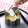 thumbnail image 3 of Bearachild Anillos de postre de cocina de acero inoxidable Anillo de horneado de molde de pastel de forma linda de alta para cocinar Cocina para Utensilios de cocina No.1 Bearachild HA027395-01, 3 of 4