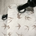 thumbnail image 3 of Ambesonne Abstract Grommet Curtain, Flying Birds, 50" x 72", Beige Brown, 3 of 6