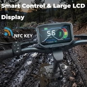 5600W Off-Road Electric Scooter, 56 MPH 62 Miles Range, 60V 30AH Dual Fast Charge, Dual Oil Disc Brakes, LED Lights, Spare Tire, Adult E-Scooter