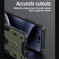 thumbnail image 4 of Heavy Duty Case for iPhone 15 Pro Ring Kickstand Phone Case with Sliding Camera Cover, Rugged Hybrid Shockproof Lens Protection Cover for iPhone 15 Pro 6.1" - Green, 4 of 6