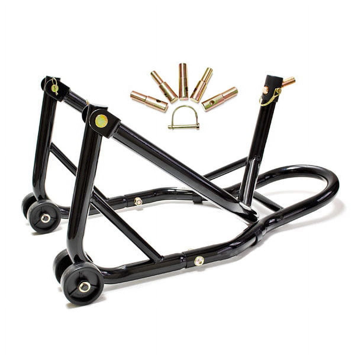 Venom Motorcycle Front+Rear Headlift Dual Lift Stand Compatible