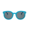 thumbnail image 2 of Wutalume Kids Sunglasses with Resin and PC Materials, Thick Round Frame UV Protection Sun Glasses for kids, Durable and Cute Eyewear for Outdoor Play and Travel,Blue, 2 of 4