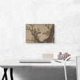 thumbnail image 2 of ARTCANVAS Ancient Plum Tree in Bloom 1800 Canvas Art Print by Katsushika Hokusai - Size: 18" x 12" (0.75" Deep), 2 of 9
